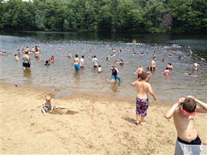 Campers enjoying Swim time at the Springvale Rec Area