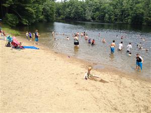 Campers enjoying Swim time at the Springvale Rec Area