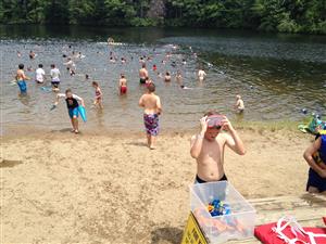 Campers enjoying Swim time at the Springvale Rec Area